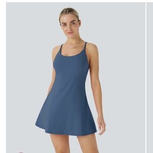 Halara- XL- Petrol Colored 🎾 Mini-Dress W/ 2 pockets included on Shorts.